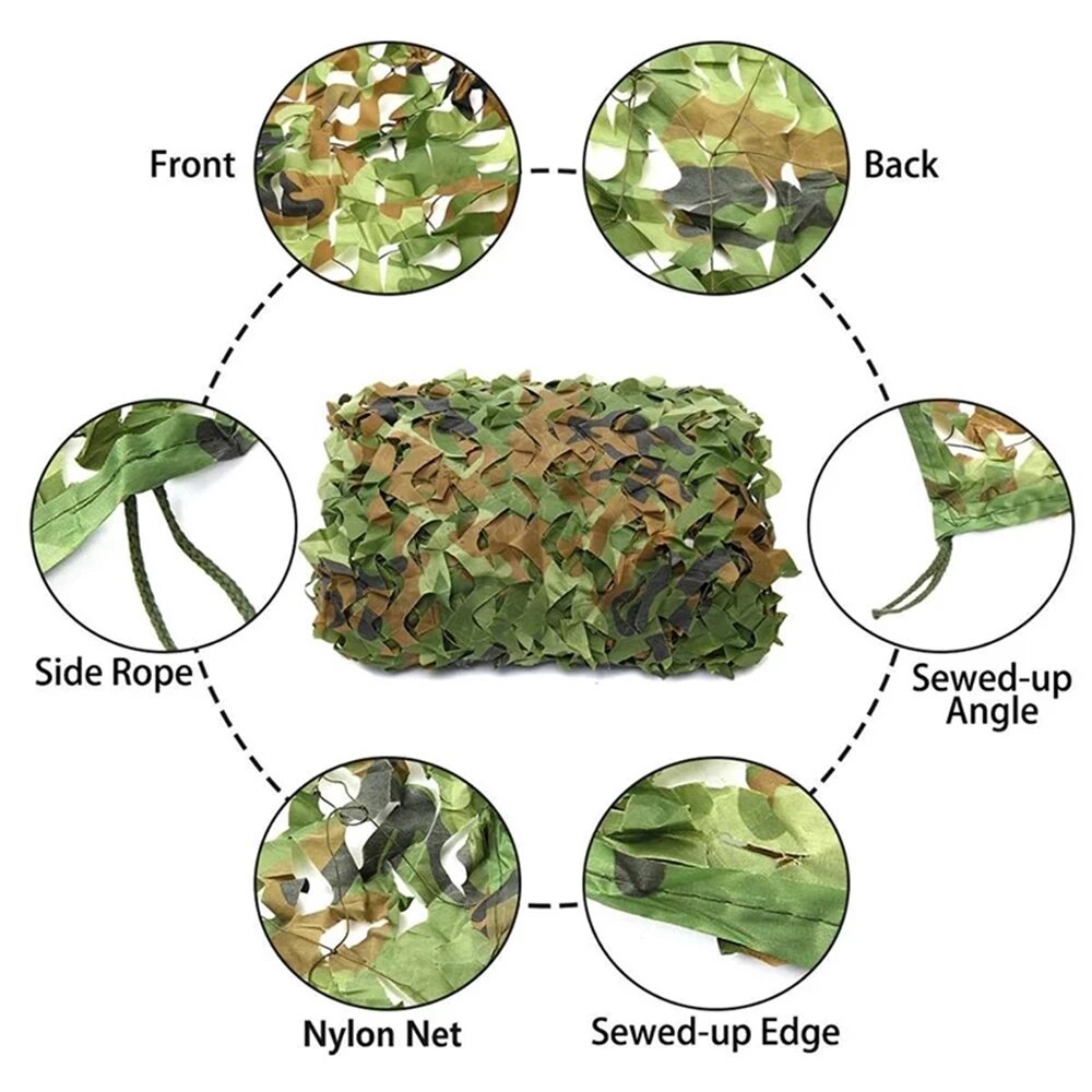 Cheap Goat Tents Military camouflage hunting net, car cover, tent, camping awning, military camouflage net black blue beige white Sun Shelter 